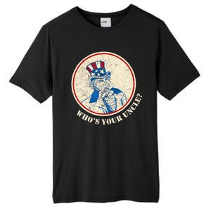 Funny Uncle Sam Whos Your Uncle Tall Fusion ChromaSoft Performance T-Shirt