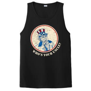 Funny Uncle Sam Whos Your Uncle PosiCharge Competitor Tank