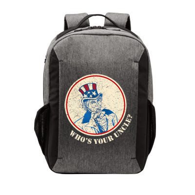 Funny Uncle Sam Whos Your Uncle Vector Backpack