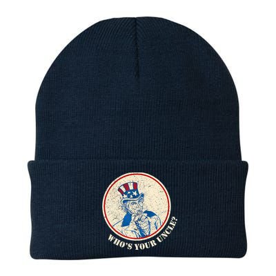 Funny Uncle Sam Whos Your Uncle Beanie