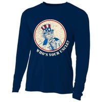 Funny Uncle Sam Whos Your Uncle Cooling Performance Long Sleeve Crew