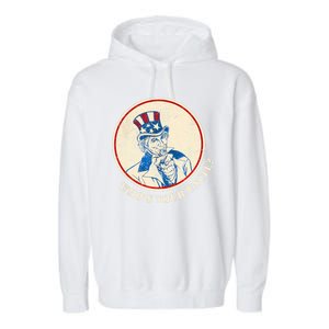 Funny Uncle Sam Whos Your Uncle Garment-Dyed Fleece Hoodie