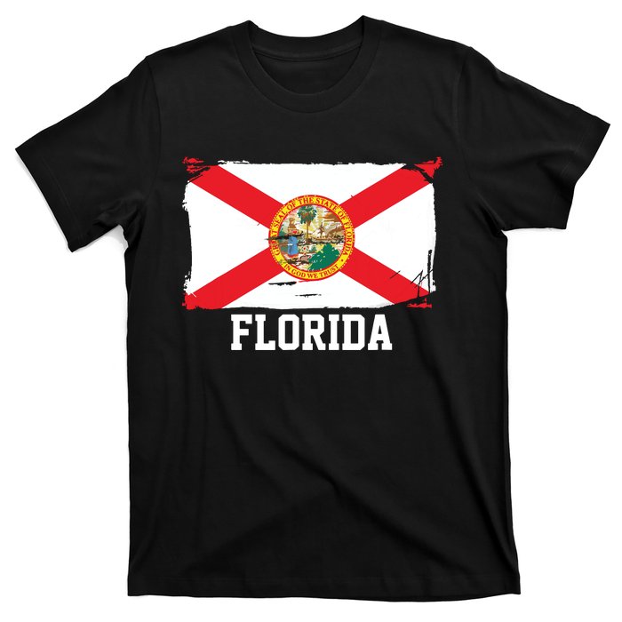 Florida United States Vintage Distressed Flag T-Shirt