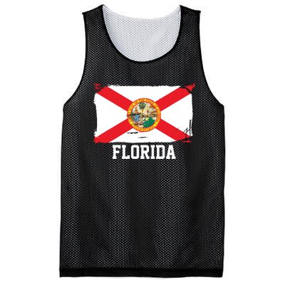 Florida United States Vintage Distressed Flag Mesh Reversible Basketball Jersey Tank