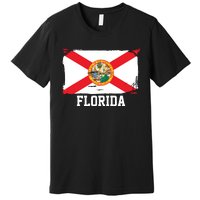 Florida United States Vintage Distressed Flag Premium T-Shirt