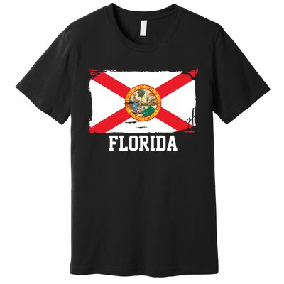 Florida United States Vintage Distressed Flag Premium T-Shirt