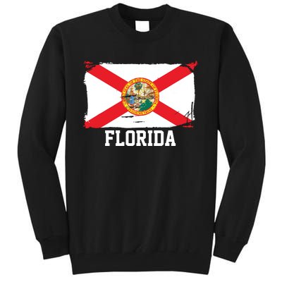 Florida United States Vintage Distressed Flag Tall Sweatshirt