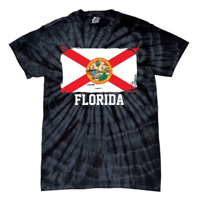 Florida United States Vintage Distressed Flag Tie-Dye T-Shirt