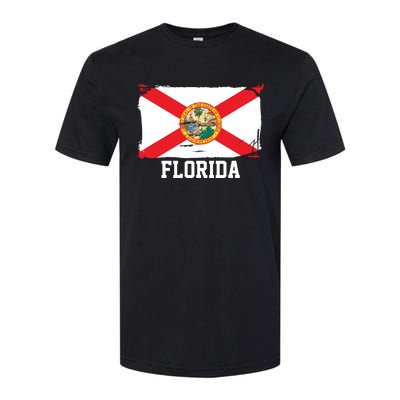 Florida United States Vintage Distressed Flag Softstyle CVC T-Shirt