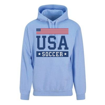 Funny USA Soccer  American Flag Soccer Fan  Unisex Surf Hoodie