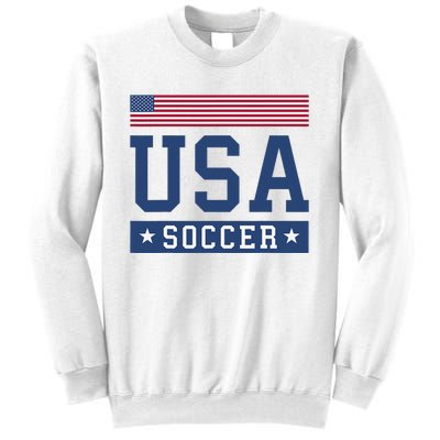 Funny USA Soccer  American Flag Soccer Fan  Sweatshirt