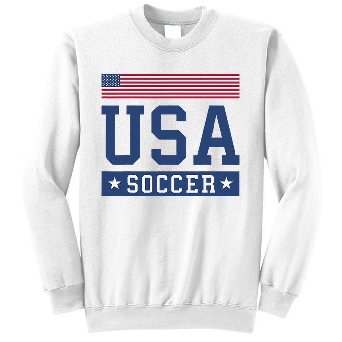 Funny USA Soccer  American Flag Soccer Fan  Sweatshirt