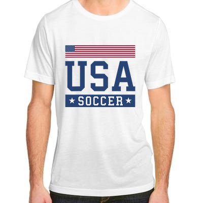 Funny USA Soccer  American Flag Soccer Fan  Adult ChromaSoft Performance T-Shirt