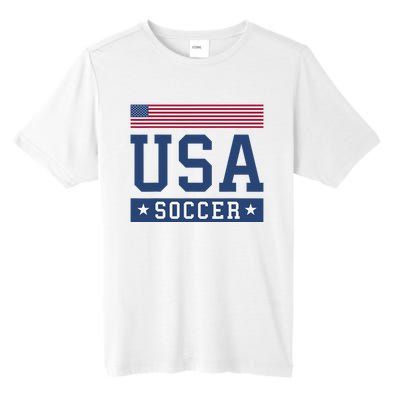 Funny USA Soccer  American Flag Soccer Fan  Tall Fusion ChromaSoft Performance T-Shirt