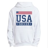 Funny USA Soccer  American Flag Soccer Fan  Urban Pullover Hoodie