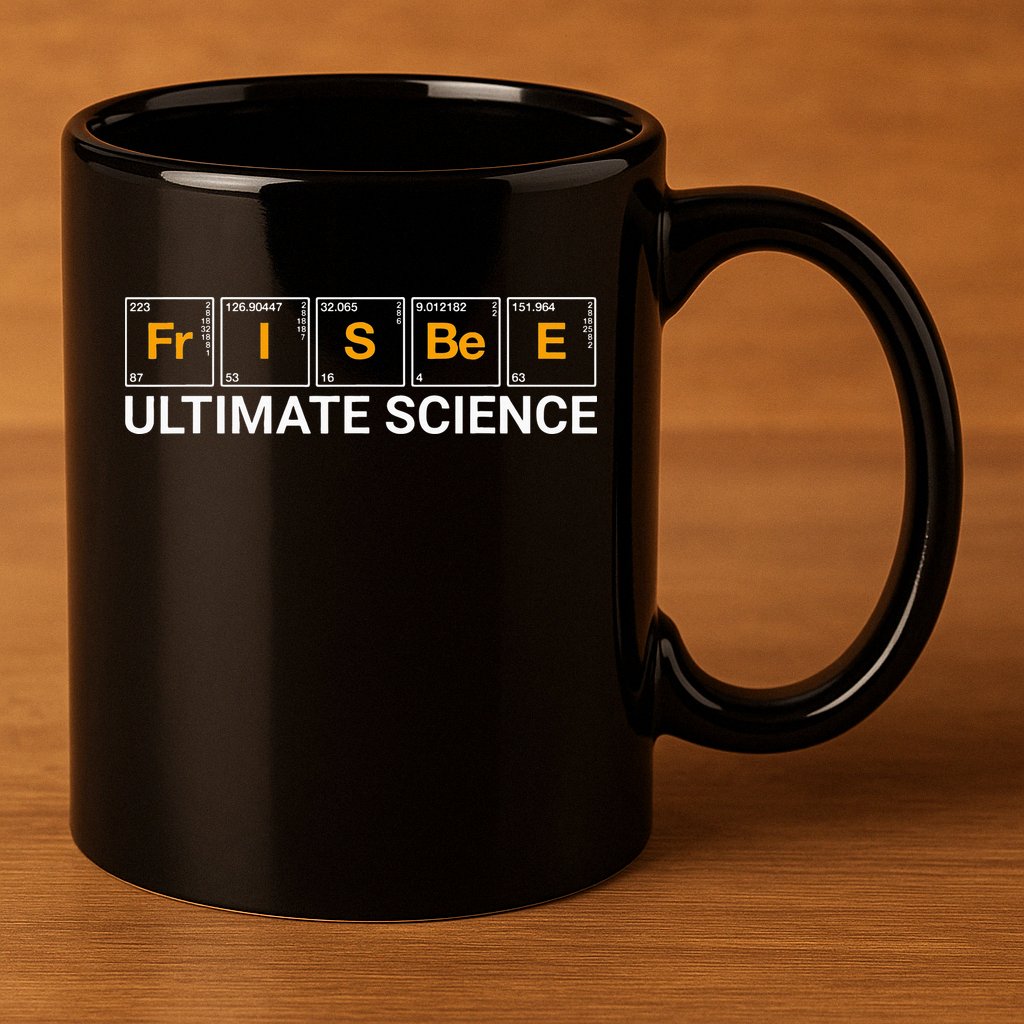 Frisbee Ultimate Science - Funny Disc Golf 11oz C Handle Ceramic Mug