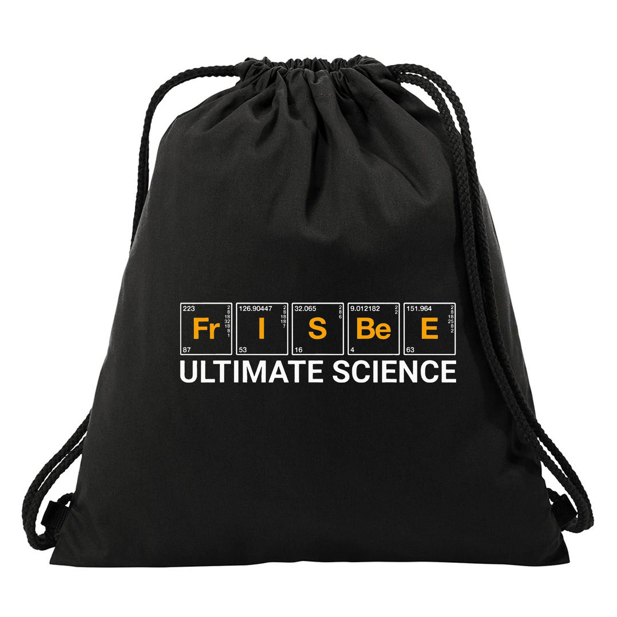 Frisbee Ultimate Science - Funny Disc Golf Drawstring Bag