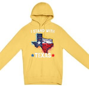 Flag Usa State Of Texas I Stand With Texas Premium Pullover Hoodie