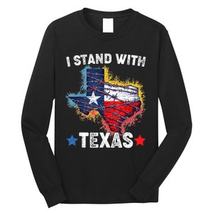 Flag Usa State Of Texas I Stand With Texas Long Sleeve Shirt