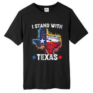 Flag Usa State Of Texas I Stand With Texas Tall Fusion ChromaSoft Performance T-Shirt