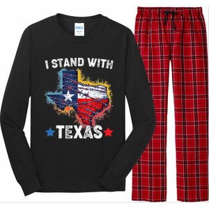 Flag Usa State Of Texas I Stand With Texas Long Sleeve Pajama Set