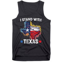 Flag Usa State Of Texas I Stand With Texas Tank Top