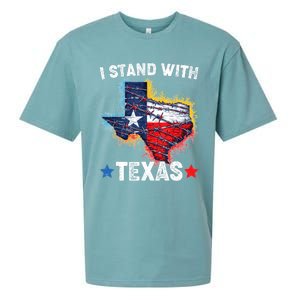 Flag Usa State Of Texas I Stand With Texas Sueded Cloud Jersey T-Shirt