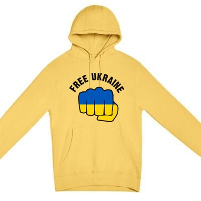 Free Ukraine Strong Premium Pullover Hoodie