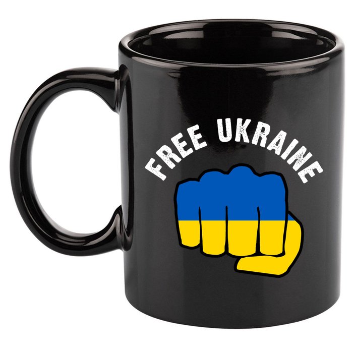 Free Ukraine Strong 11oz C Handle Ceramic Mug