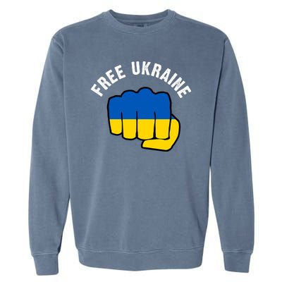 Free Ukraine Strong Garment-Dyed Sweatshirt