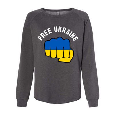 Free Ukraine Strong Womens California Wash Sweatshirt