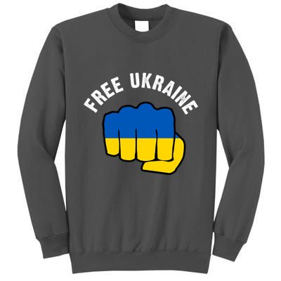 Free Ukraine Strong Tall Sweatshirt