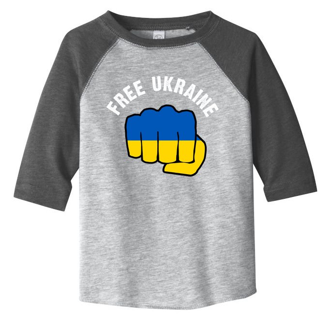 Free Ukraine Strong Toddler Fine Jersey T-Shirt
