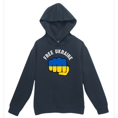 Free Ukraine Strong Urban Pullover Hoodie