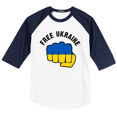 Free Ukraine Strong Baseball Sleeve Shirt