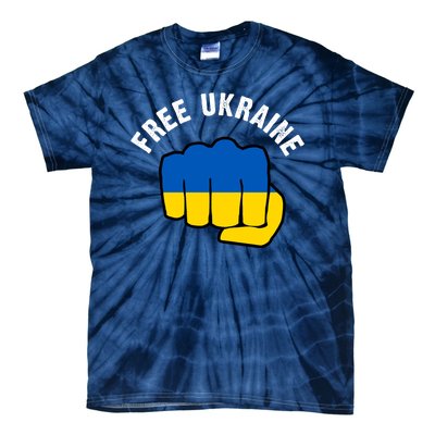 Free Ukraine Strong Tie-Dye T-Shirt