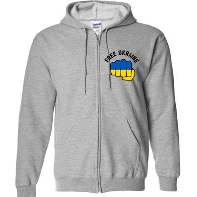 Free Ukraine Strong Full Zip Hoodie