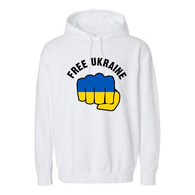 Free Ukraine Strong Garment-Dyed Fleece Hoodie