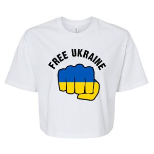 Free Ukraine Strong Bella+Canvas Jersey Crop Tee