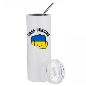 Free Ukraine Strong Stainless Steel Tumbler