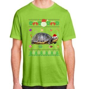 Funny Ugly Sweater Christmas Animals Santa Turtle Lover Gift Adult ChromaSoft Performance T-Shirt