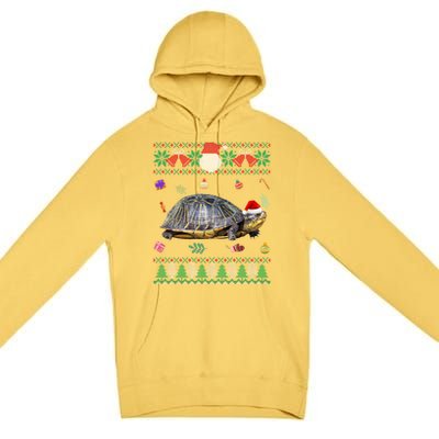 Funny Ugly Sweater Christmas Animals Santa Turtle Lover Gift Premium Pullover Hoodie