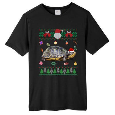 Funny Ugly Sweater Christmas Animals Santa Turtle Lover Gift Tall Fusion ChromaSoft Performance T-Shirt