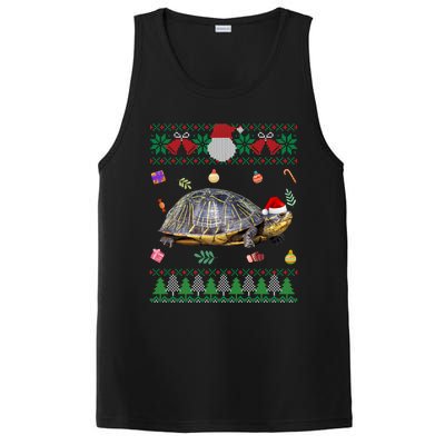 Funny Ugly Sweater Christmas Animals Santa Turtle Lover Gift PosiCharge Competitor Tank