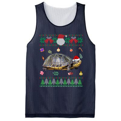 Funny Ugly Sweater Christmas Animals Santa Turtle Lover Gift Mesh Reversible Basketball Jersey Tank