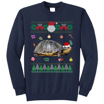 Funny Ugly Sweater Christmas Animals Santa Turtle Lover Gift Tall Sweatshirt