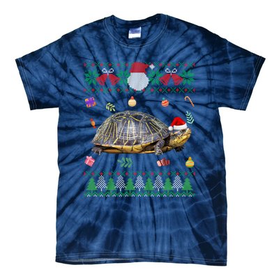 Funny Ugly Sweater Christmas Animals Santa Turtle Lover Gift Tie-Dye T-Shirt