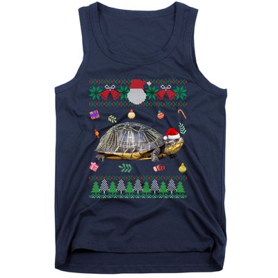 Funny Ugly Sweater Christmas Animals Santa Turtle Lover Gift Tank Top