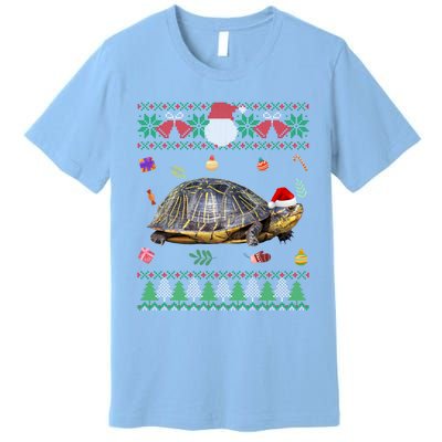 Funny Ugly Sweater Christmas Animals Santa Turtle Lover Gift Premium T-Shirt