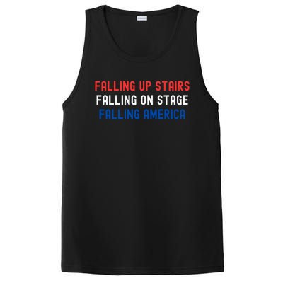 Falling Up Stairs Falling On Stage Falling America PosiCharge Competitor Tank